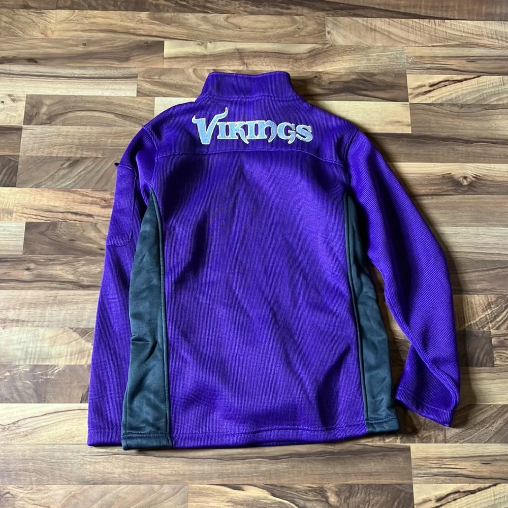 MN Vikings Half Zip Sweatshirt, Size S - Picture 4 of 4